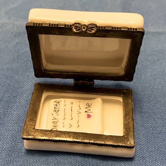 Vintage Santa letter, porcelain box with letter to Santa inside-must see - Picture 4 of 5